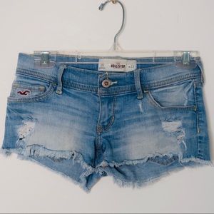 Hollister Ripped Denim Jean Shorts